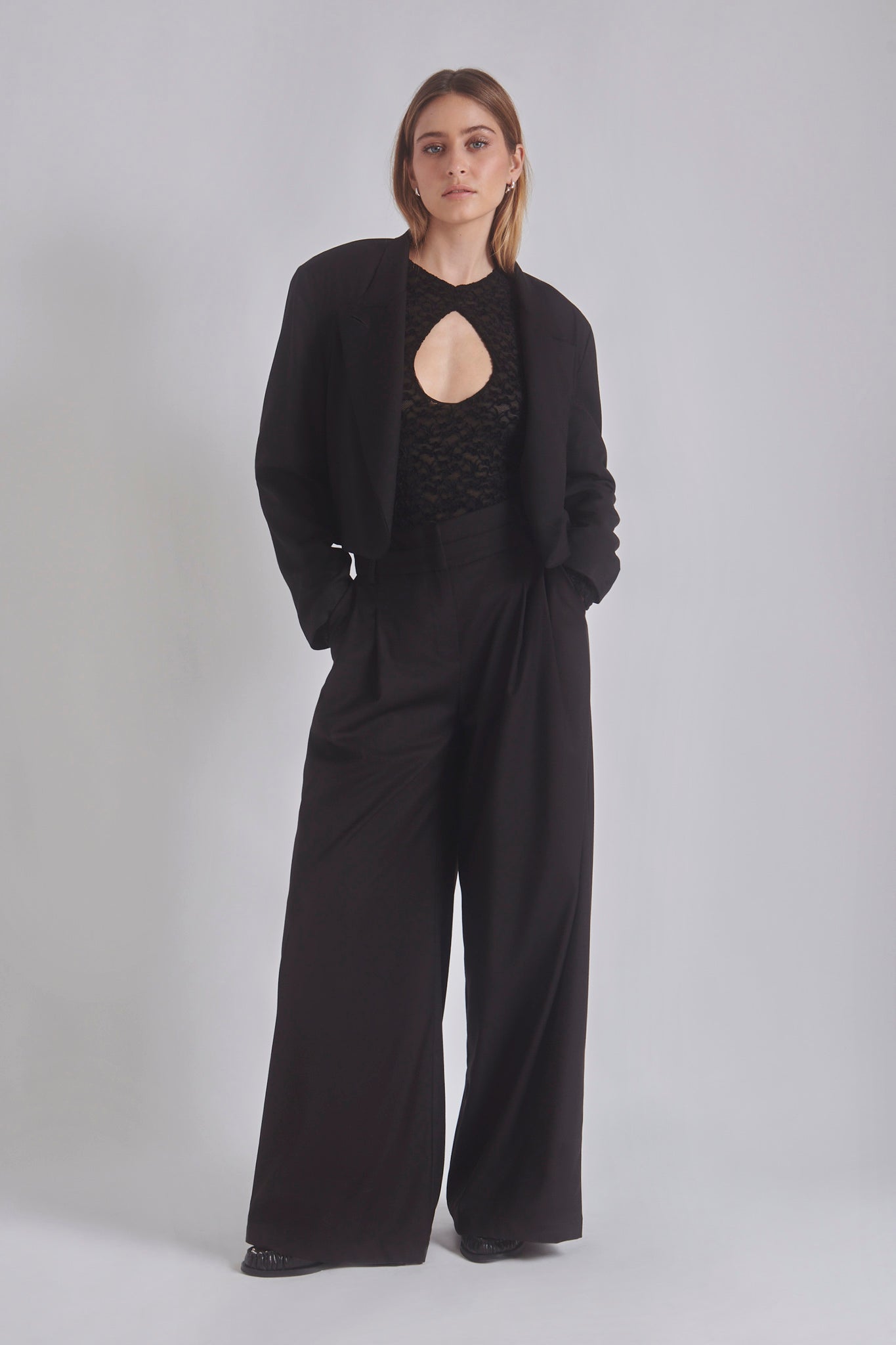 Judith | Veste courte à col châle