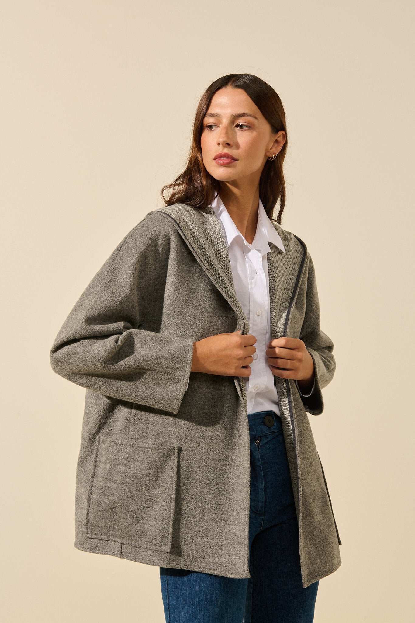 Marco | Oversized hooded jacket