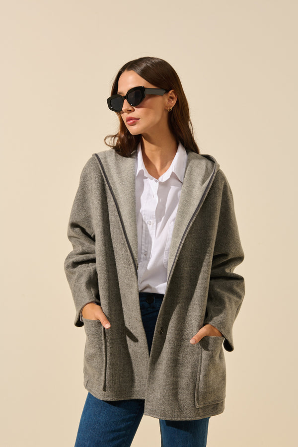 Marco | Oversized hooded jacket