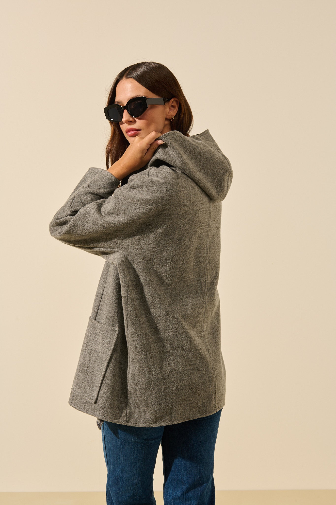 Marco | Oversized hooded jacket