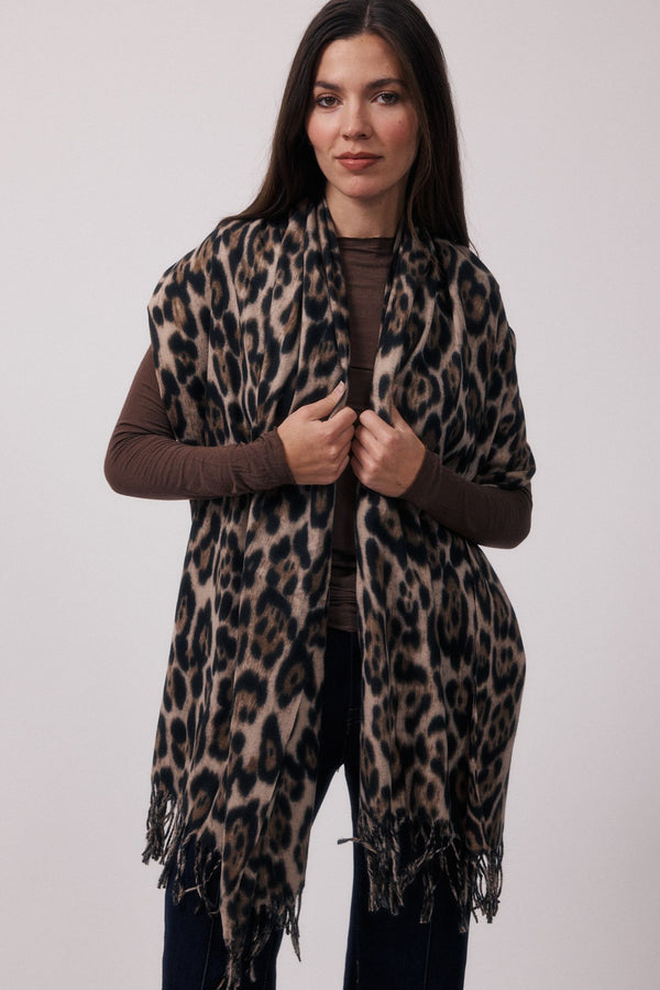 Veda | Sciarpa leopardata