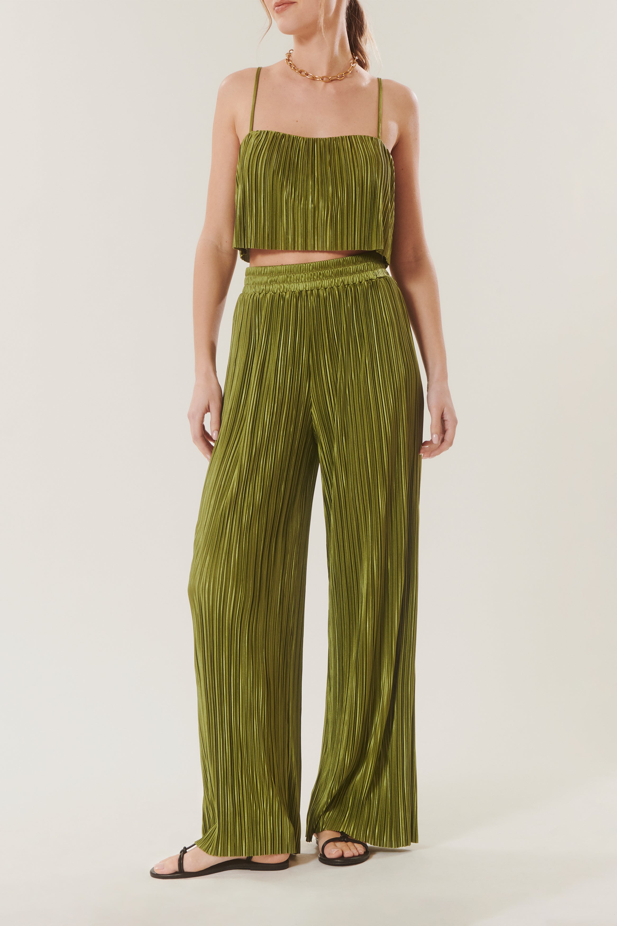 Andrew | Crop-top plissé