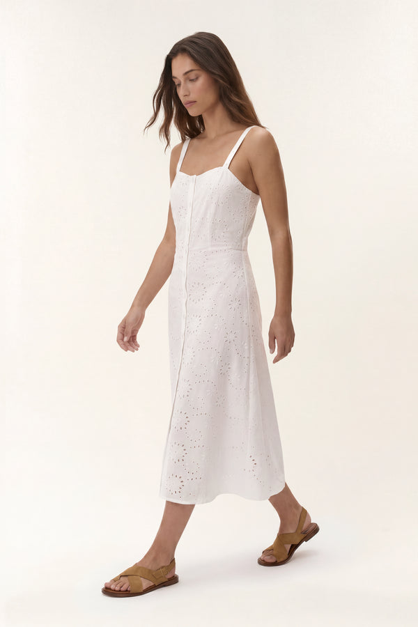 Cameron | Abito midi in macramè