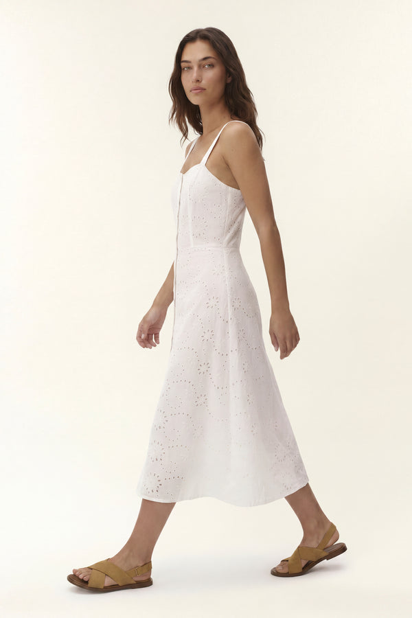 Cameron | Abito midi in macramè
