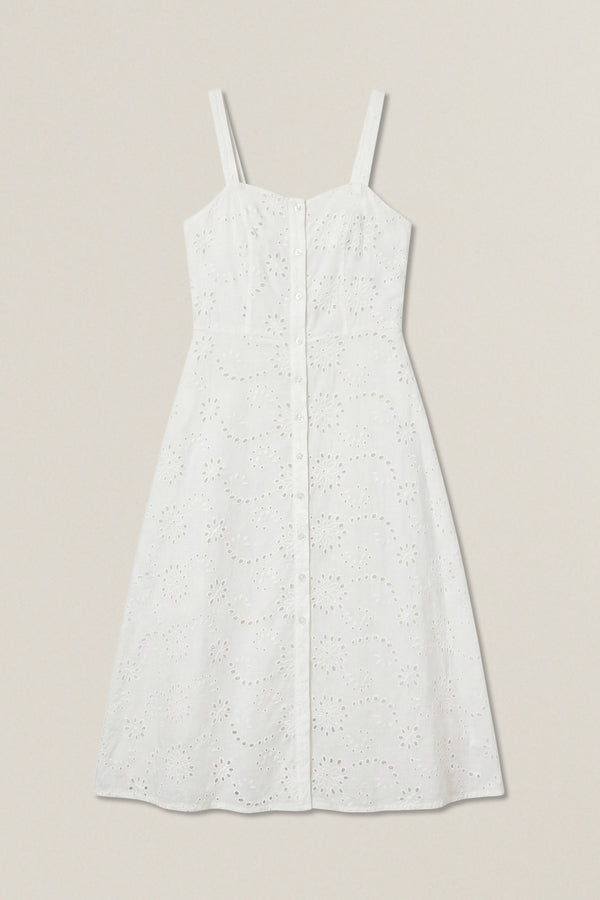 Cameron | Abito midi in macramè