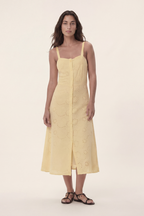 Cameron | Abito midi in macramè