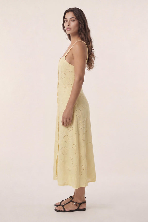 Cameron | Abito midi in macramè