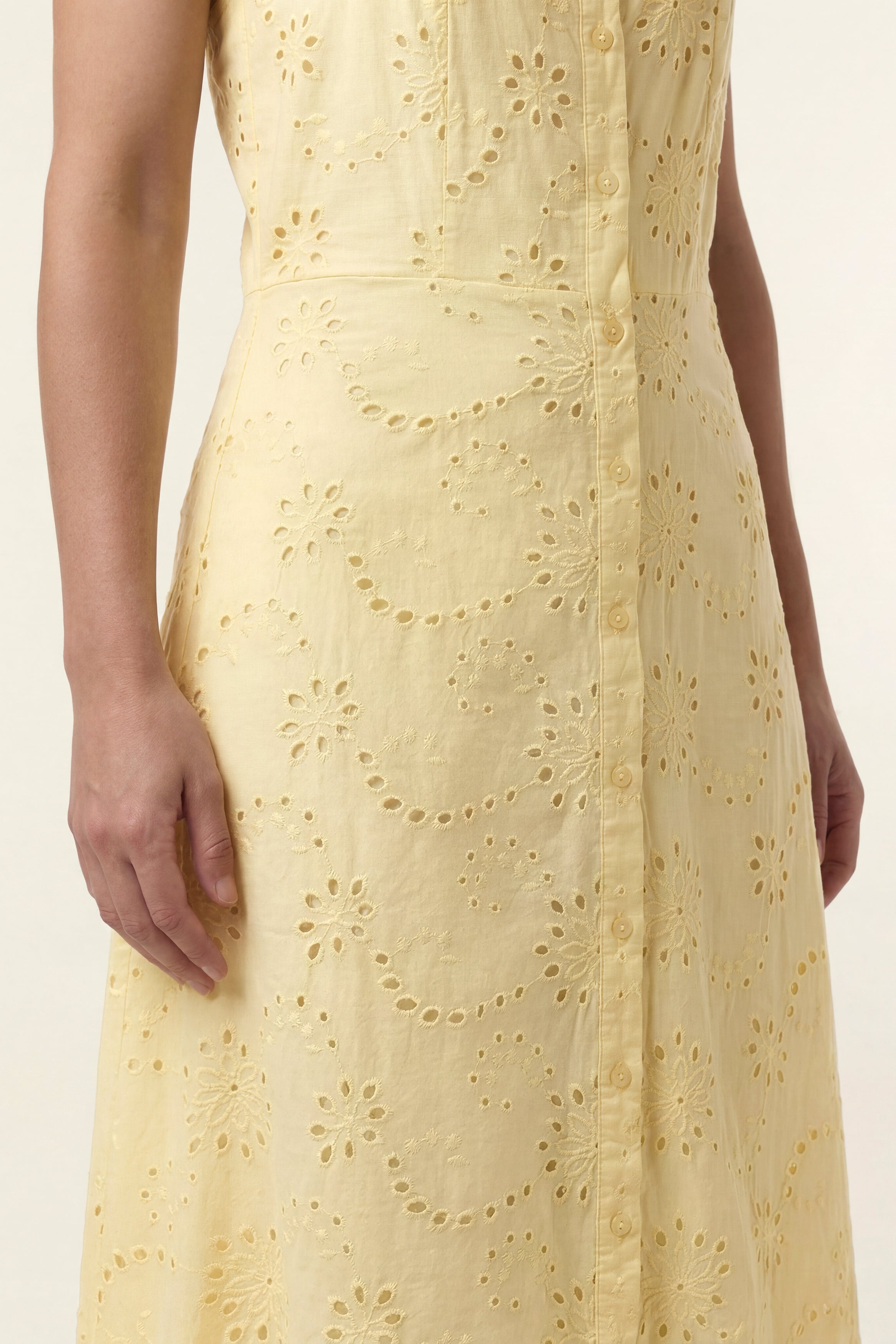 Cameron | Abito midi in macramè