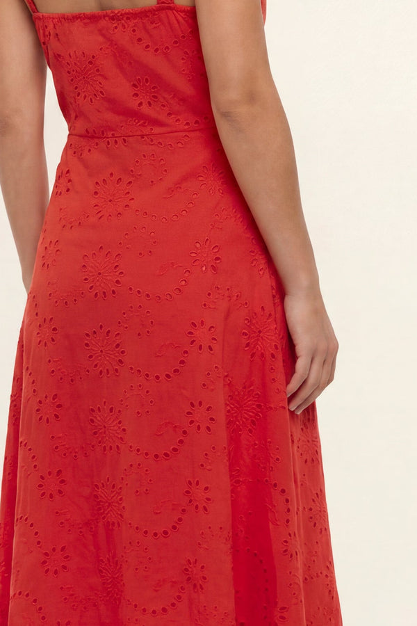 Cameron | Abito midi in macramè