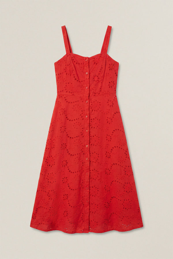 Cameron | Abito midi in macramè