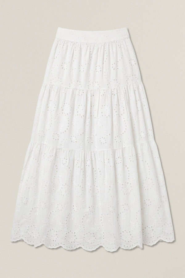 Elodie | Jupe longue macramé