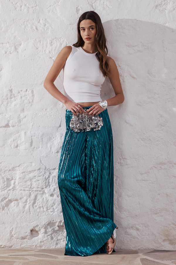 Félix | Fluid lamé pants