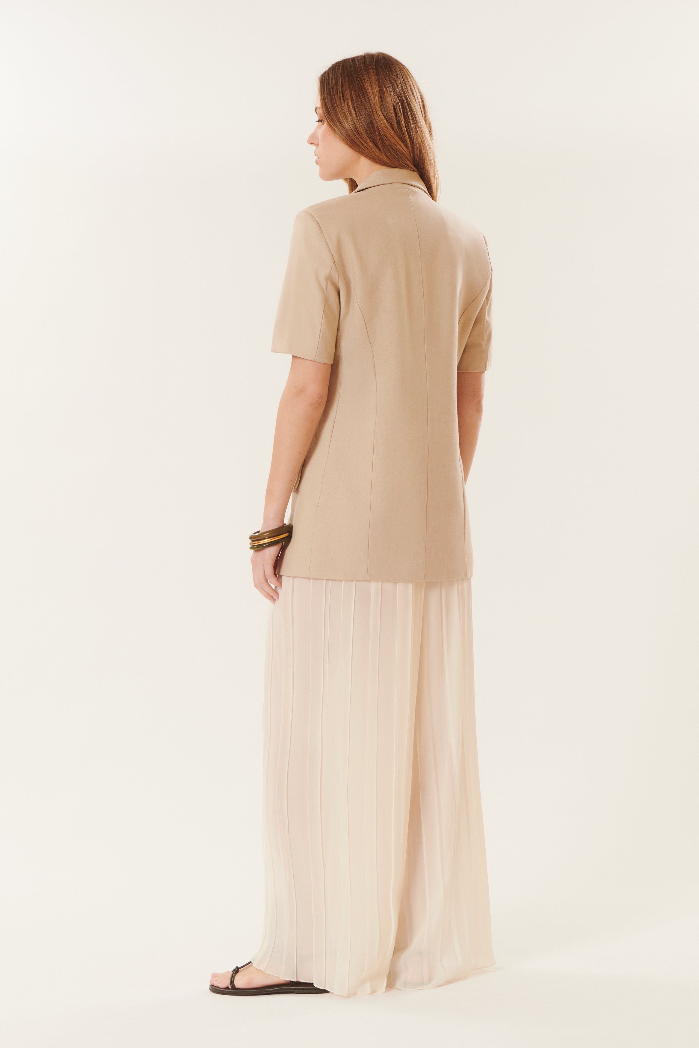 Hugh | Pantaloni larghi con pieghe