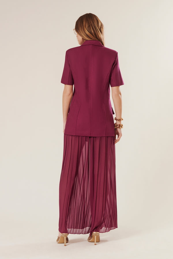 Hugh | Pantalon large plissé