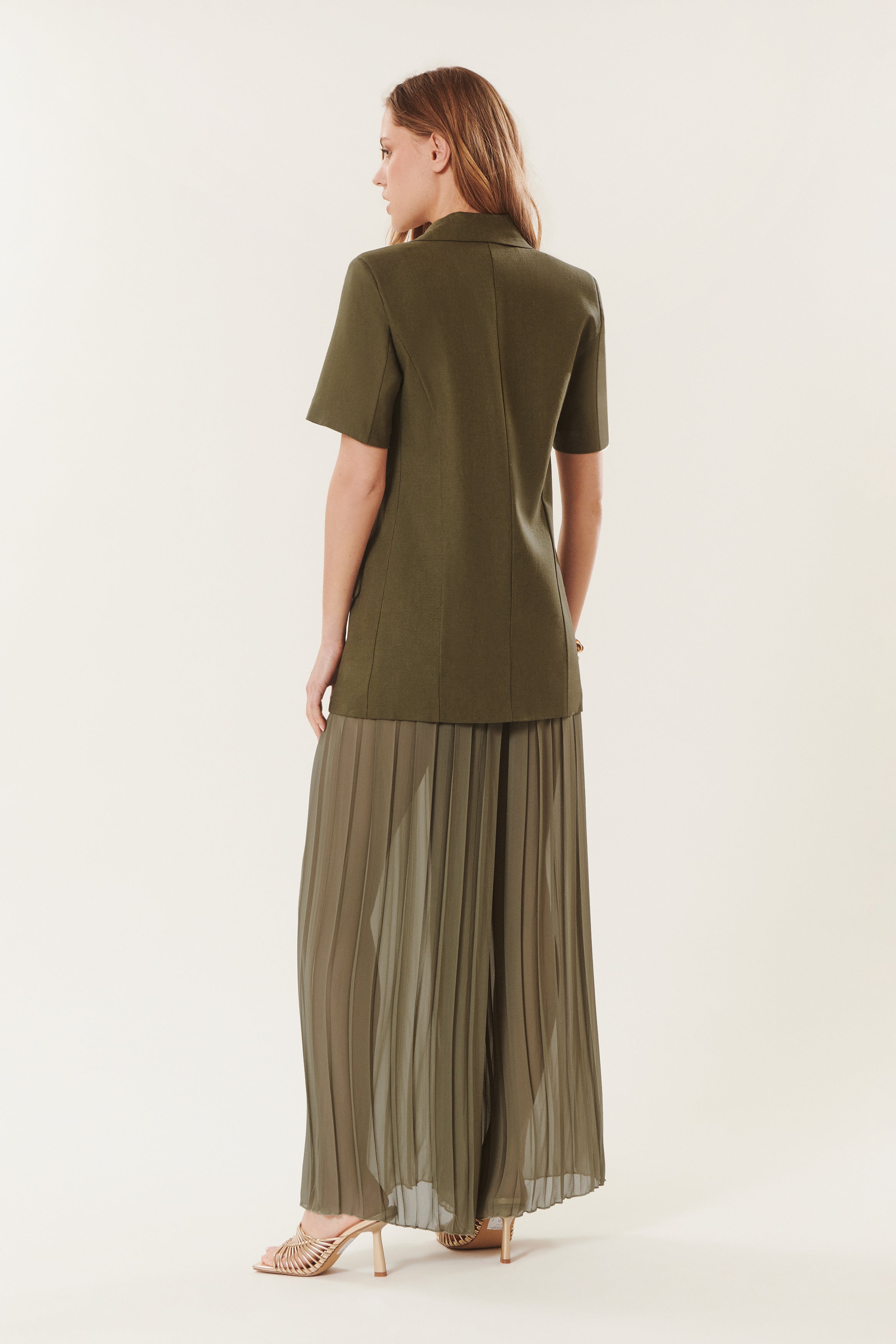 Hugh | Pantaloni larghi con pieghe