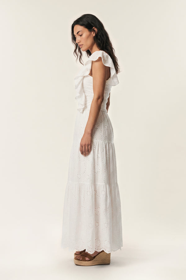 Elodie | Jupe longue macramé