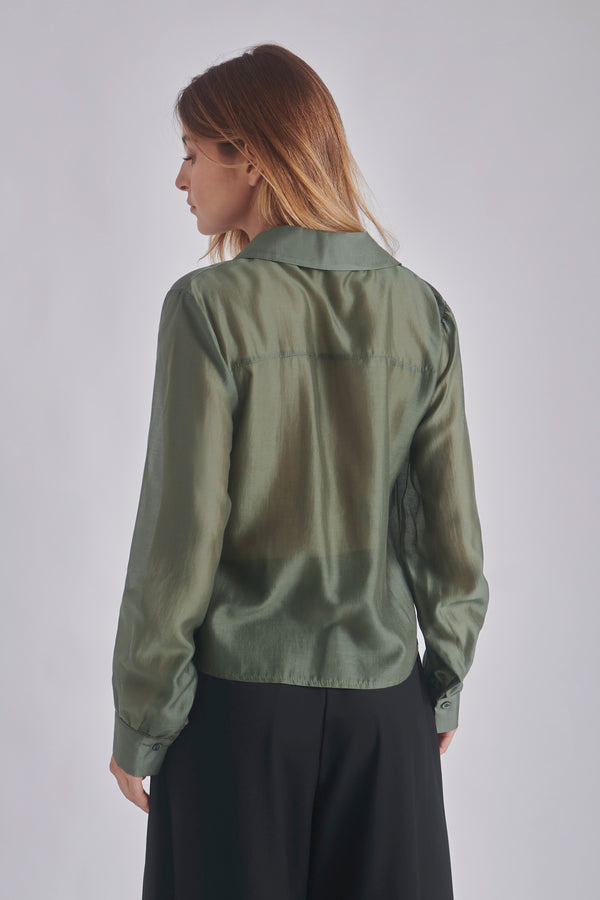 Inara | Blouse en voile satiné