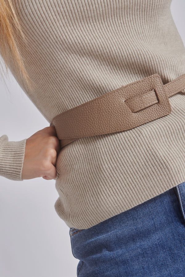 Nuta | Ceinture cuir coulissante
