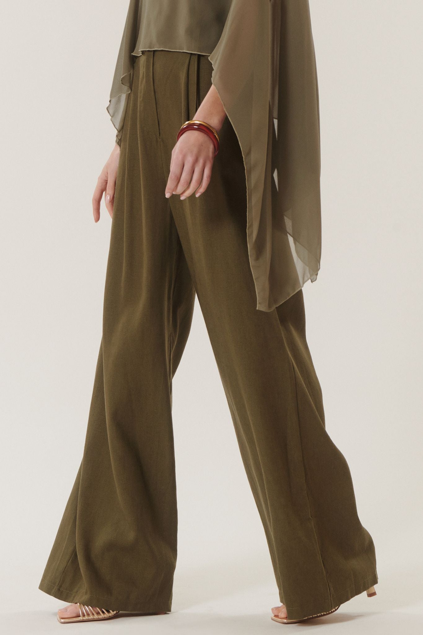 Cosimo | Pantaloni larghi in lino