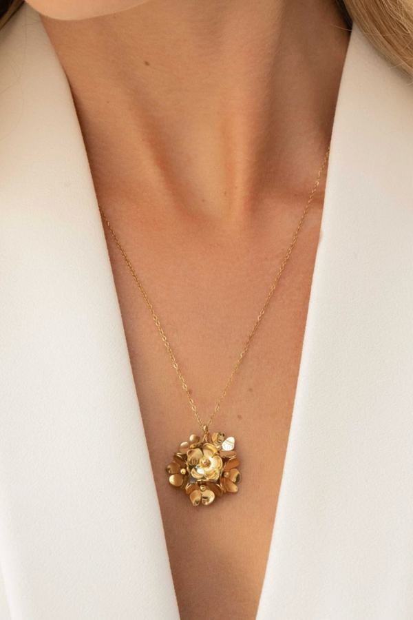 Maïya | Collier bouquet de fleurs