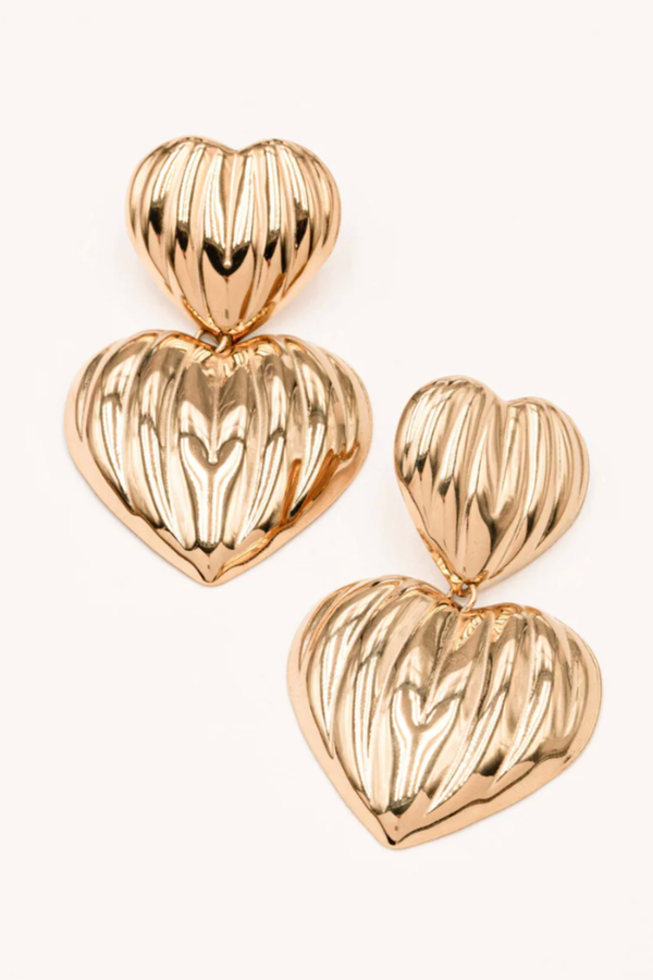 Nahia | Boucles coeur pendantes