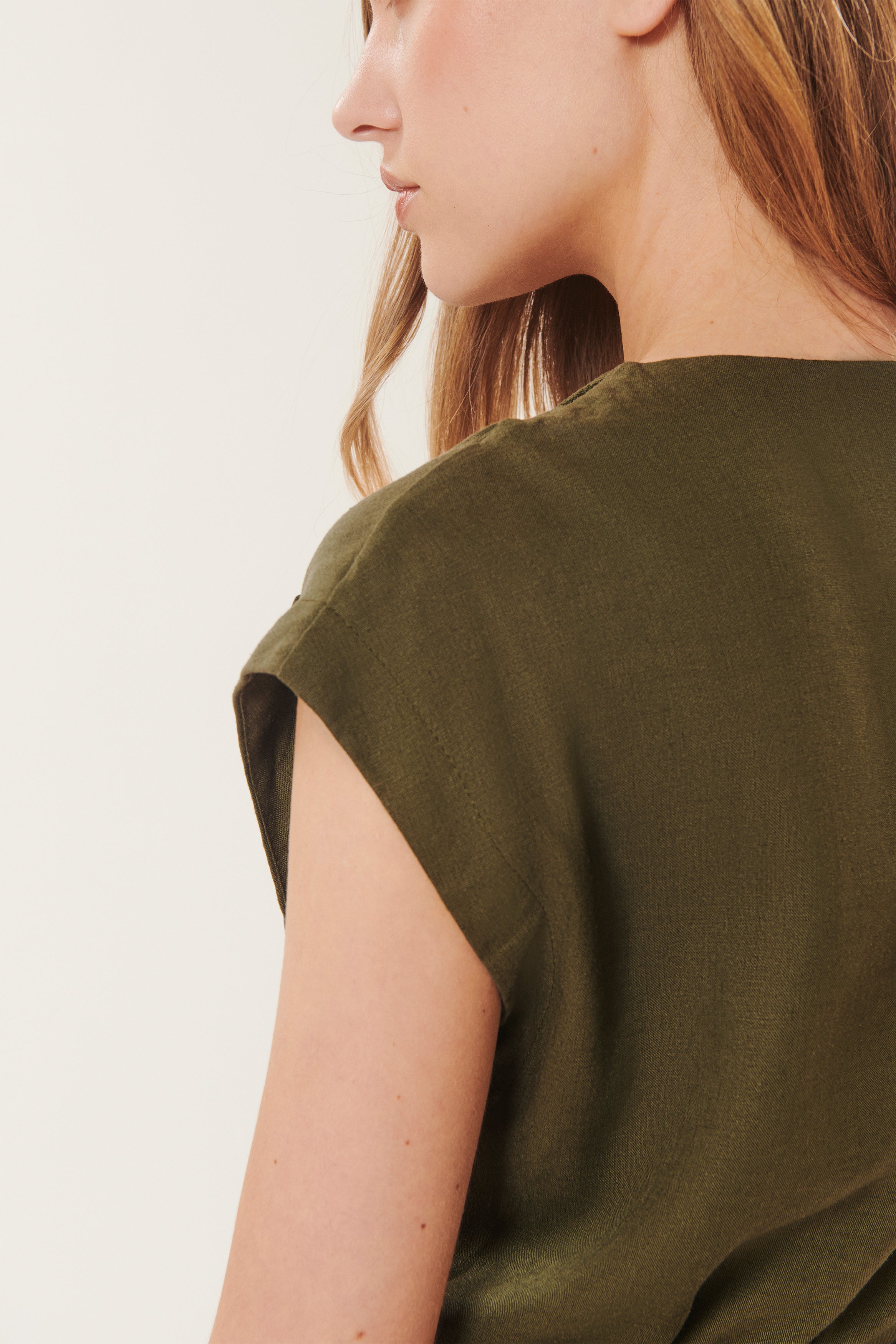 Rapallo | Top incrociato in lino