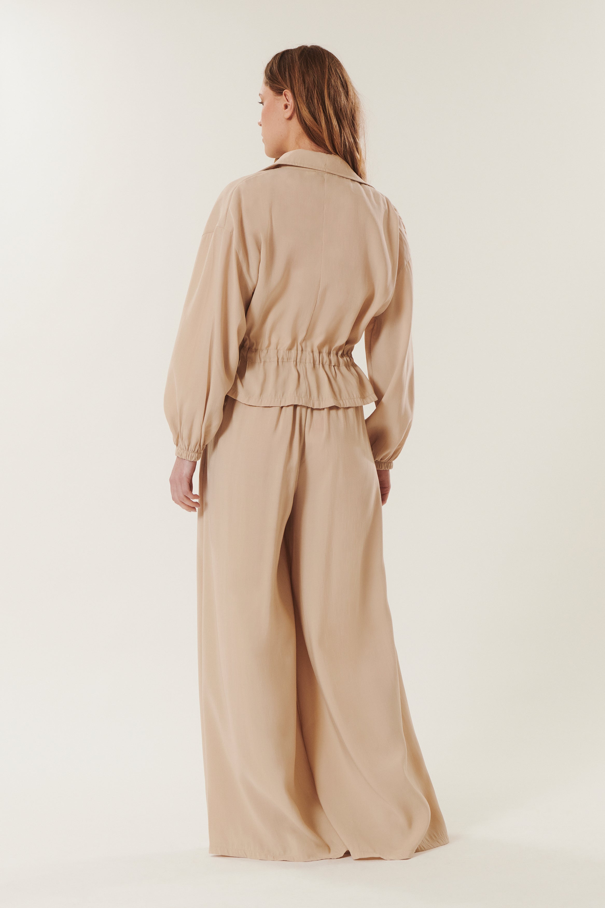 Sinaï | Pantaloni larghi con pieghe