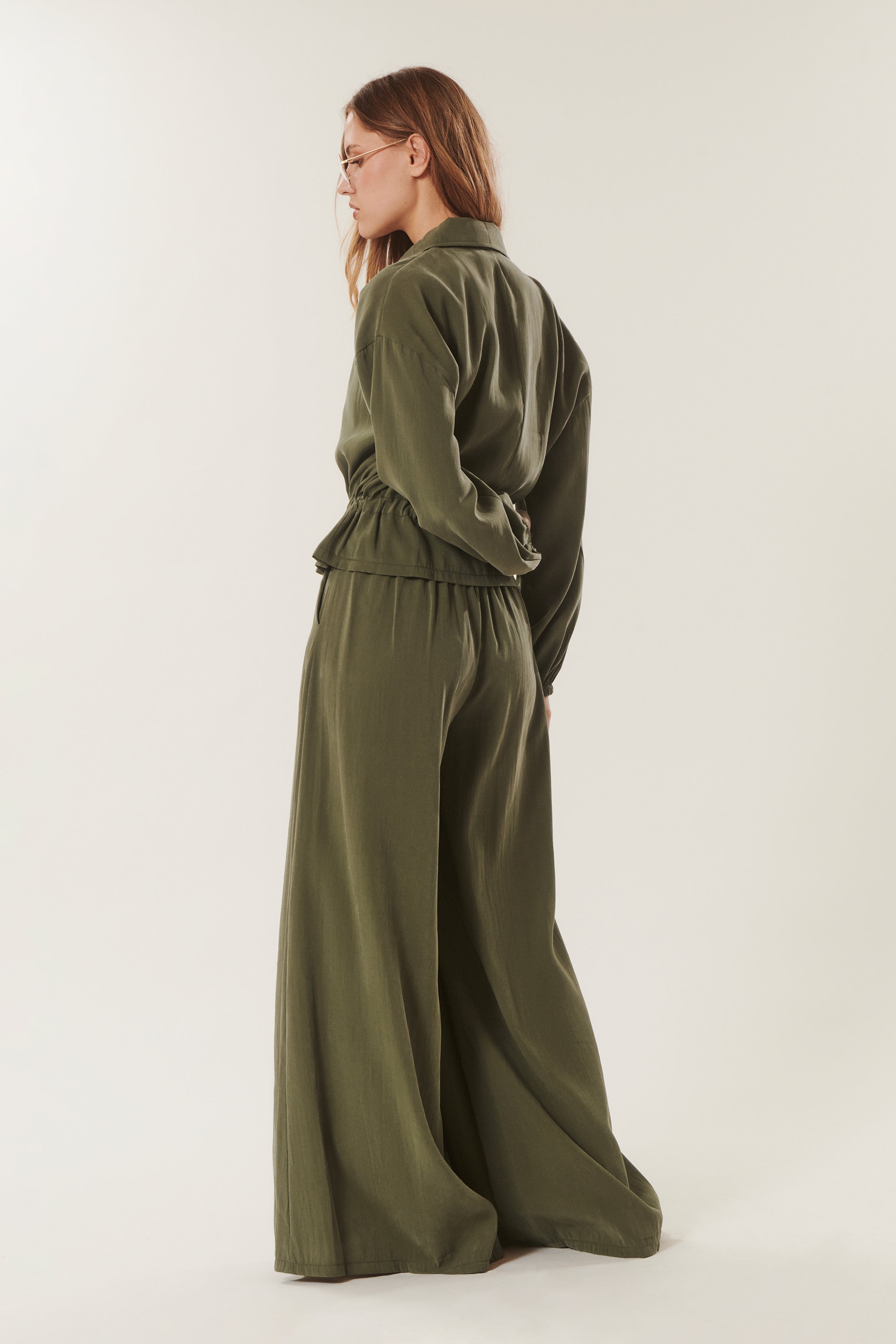 Sinaï | Pantaloni larghi con pieghe