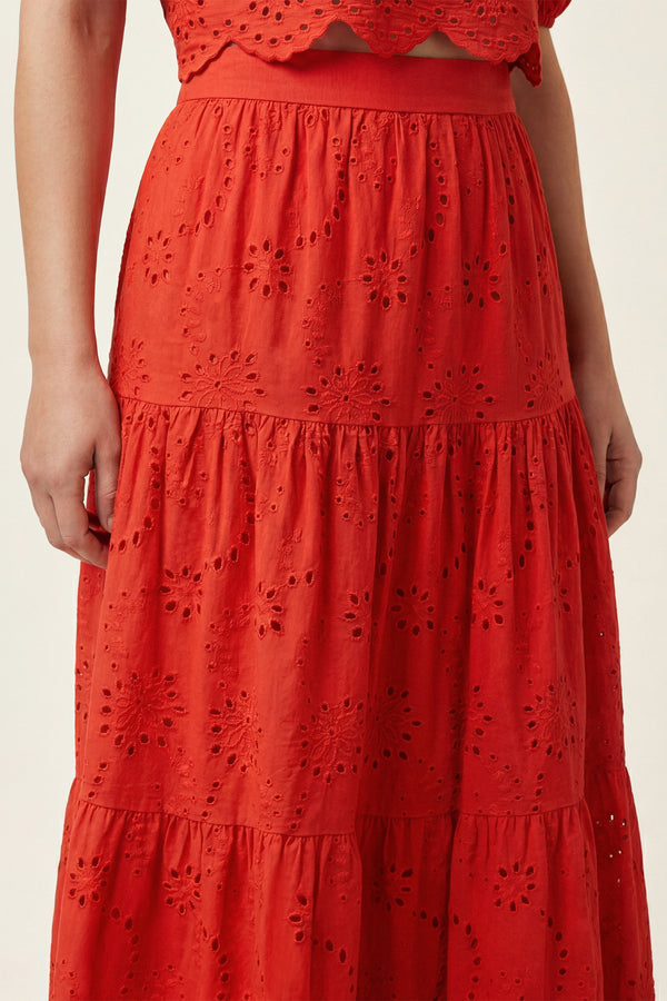 Elodie | Jupe longue macramé