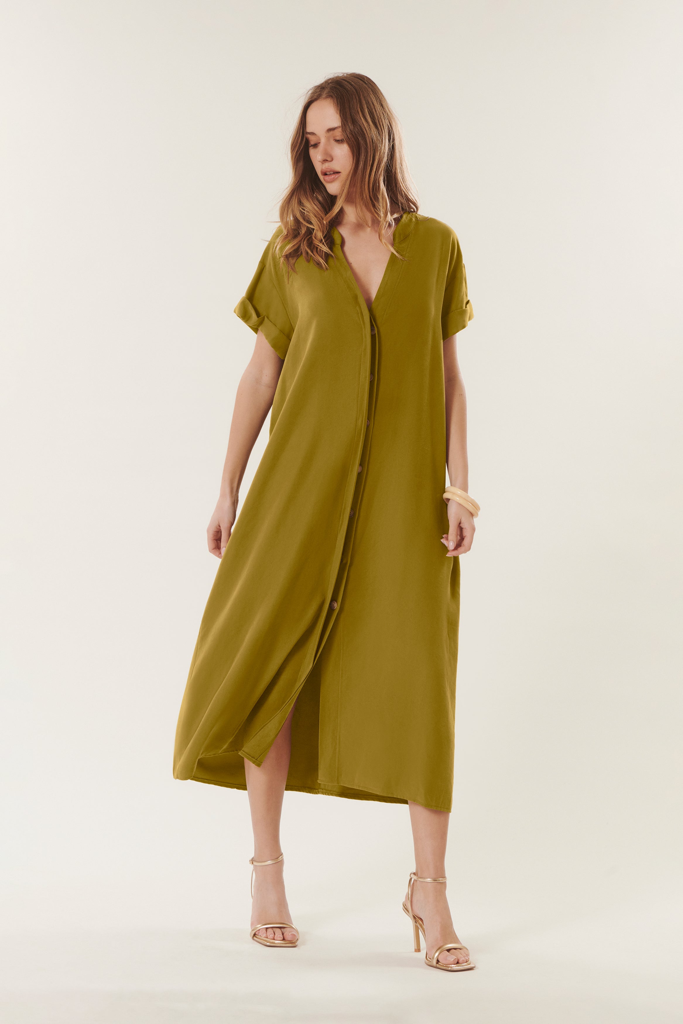 Terry | Flowing midi dress