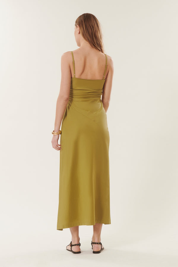 Vanessa | Robe midi à bretelles