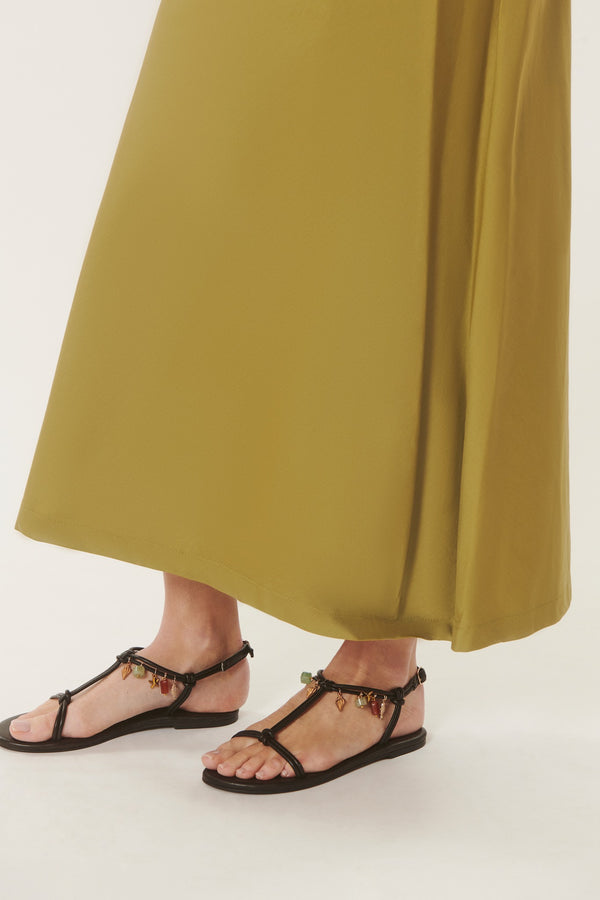 Vanessa | Robe midi à bretelles