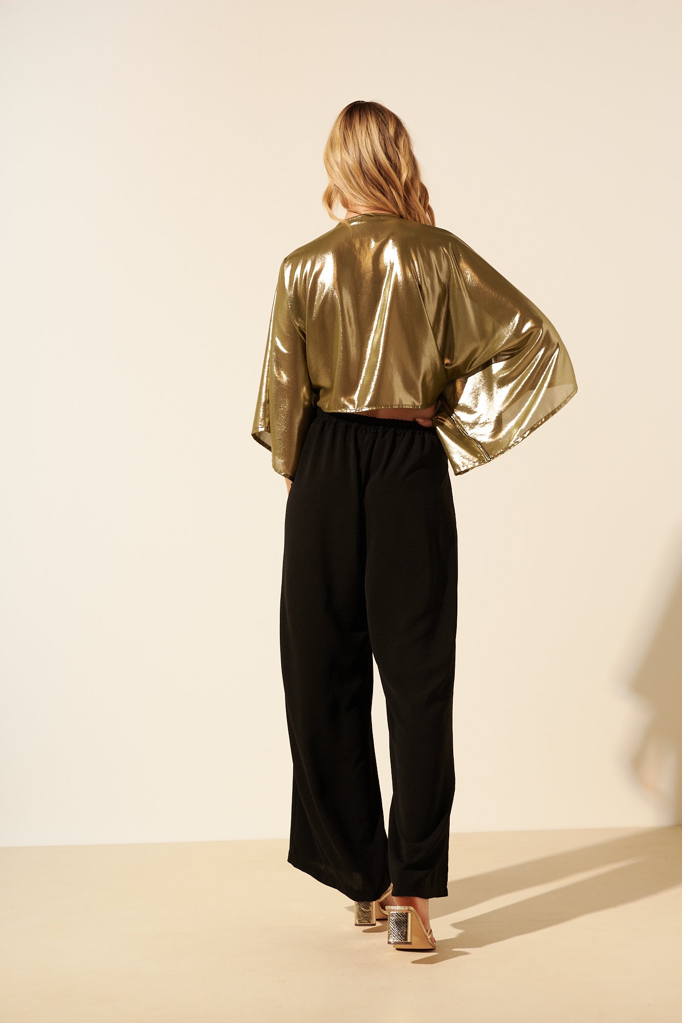 Blake | Top lamé fluide